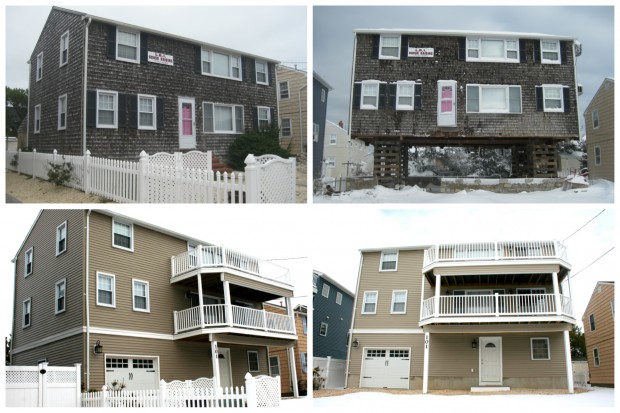 LBI House Raising Before and After